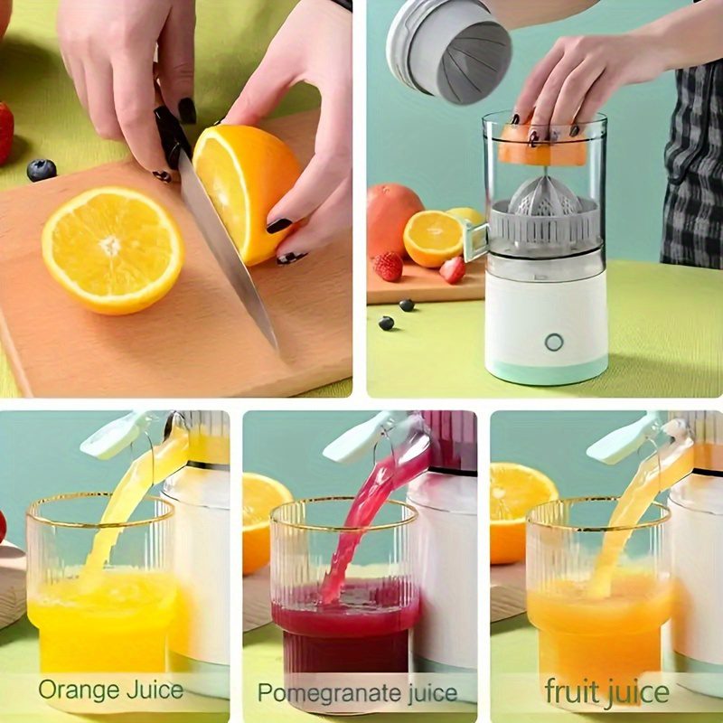 One Wireless Electric Juicer, 13.53 Ounces - Rechargeable Via USB, Featuring a Lithium Battery, Easy Push-Button Operation, Removable Cup, And Automatic Juice Separation - Ideal for Fresh Juice, a Holiday Present, Made from Food-Grade ABS Material - Image 8