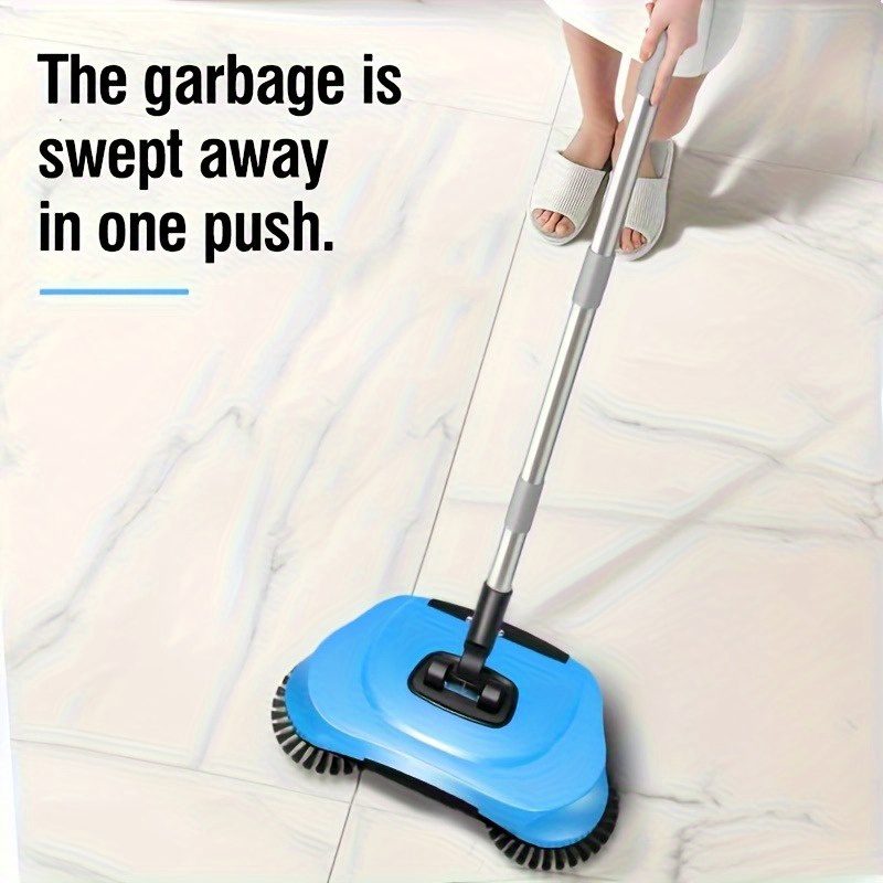 Long Handle Manual Sweeper And Vacuum Set - Multifunctional Push Floor Cleaning Tool for Hard Floors, Tiles, Kitchens, Offices And Pet Hair Removal - Image 6