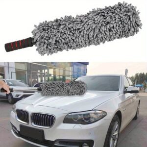 Universal Car Duster Brush Made of Soft Microfiber for Cleaning And Polishing Dirt And Dust from Vehicles