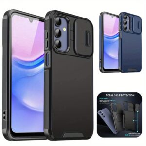 Slide Camera Lens Protection Phone Case Compatible with Samsung A56 A36 A16 Shockproof Case Compatible with Galaxy A16 A36 A56 Back Cover