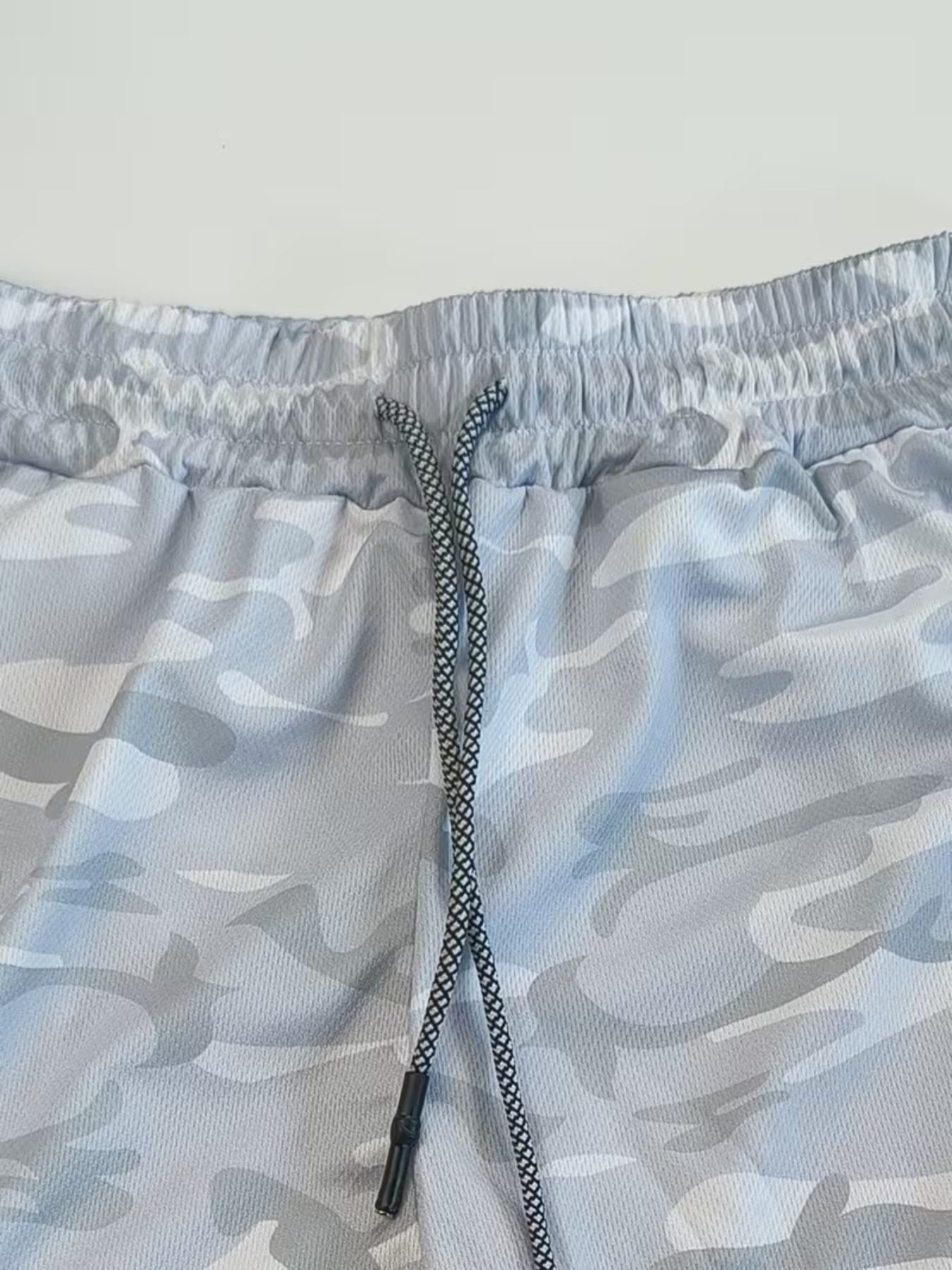 Men'S Running Shorts | Regular Fit, Slight Stretch Fabric, Print Pattern, Drawstring Detail | Suitable For Sports, Training, Hiking & Outdoor Activities In Summer - Image 8