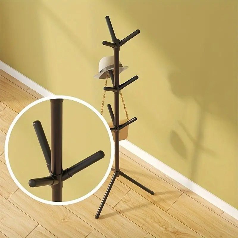 Independent Tree-Shaped Wrought Iron Coat Rack, Easy Clothing Storage Artifact! Durable Metal Frame Lightweight Design, Suitable for Suits, Hats, Bags, Living Room / Bedroom / Home Office Universal, Modern Decoration + Storage Double Effect! - Image 10