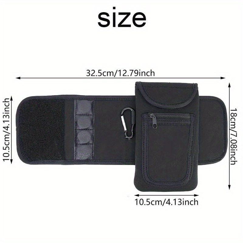Magnetic Water Bottle Sleeve Pouch Magnetic Water Bottle Holder Multi Purpose Magnetic Bag for Gym Office & Travel Smartphones, Keys, Cards - Hands-Free Workout Mount for Treadmills, Benches, Equipment - Essential Fitness Storage Pouch - Image 7