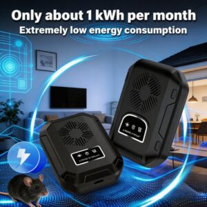 Sycees New AI Sonic Wave Technology Household Pest Repeller - Wide Coverage, Smart Sonic Wave Technology, Non-Toxic and Odorless Indoor Insect Control, Safe and Humane Rodent, Mosquito, Fly, Cockroach, and Spider Eliminator, Modern Pest Repellent