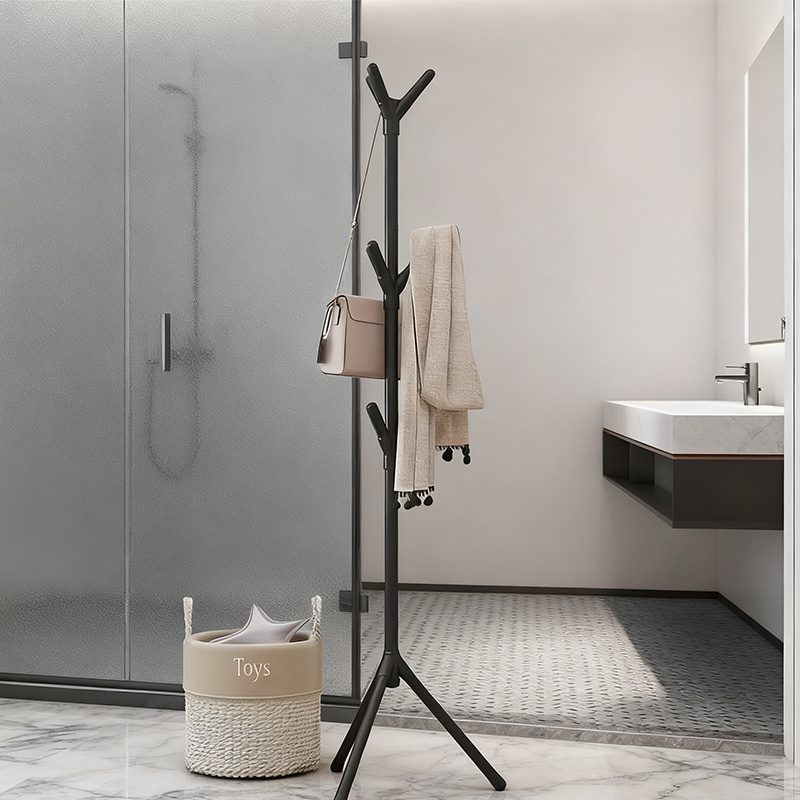 Independent Tree-Shaped Wrought Iron Coat Rack, Easy Clothing Storage Artifact! Durable Metal Frame Lightweight Design, Suitable for Suits, Hats, Bags, Living Room / Bedroom / Home Office Universal, Modern Decoration + Storage Double Effect! - Image 9