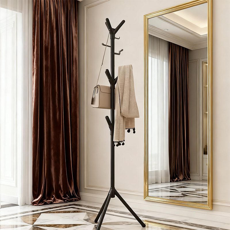 Independent Tree-Shaped Wrought Iron Coat Rack, Easy Clothing Storage Artifact! Durable Metal Frame Lightweight Design, Suitable for Suits, Hats, Bags, Living Room / Bedroom / Home Office Universal, Modern Decoration + Storage Double Effect! - Image 4