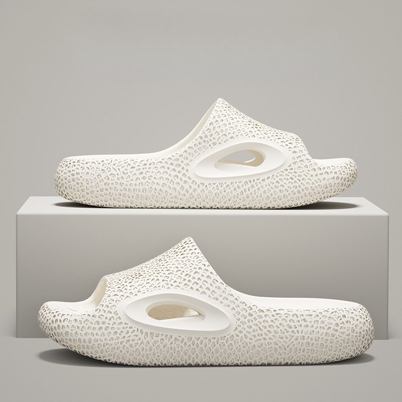 High-End Three-Dimensional Textured Unisex Outdoor Non-Slip Odor-Resistant Silent Couple Summer Cloud-Like Sports Slippers - Image 3
