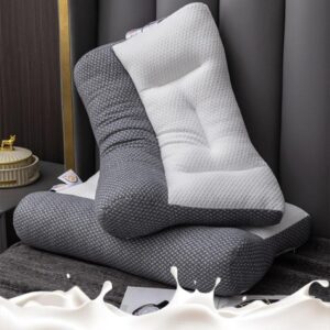 This Is an Ergonomic Traction Pillow Designed for Neck Support, Featuring a Breathable 3D Mesh And Firm Support for Better Sleep. It Is Suitable for Home Use