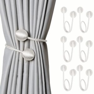 6 DIY High-Quality Nordic Style Curtain Strings, Featuring Woven Design and Durable Materials for Fixing Curtains, Suitable for Thin or Thick Curtains, Perfect for Decorating Bedroom, Living Room, Kitchen, and Office Curtains.