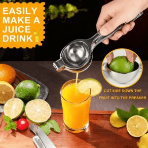 1pc Set! Lemon Juicer, Manual Citrus Juicer - a Compact Handheld Juicer Suitable for Oranges, Lemons, And Limes. The Manual High-Efficiency Juicer Is Easy And Easy to Use, Suitable for Household And Commercial Use