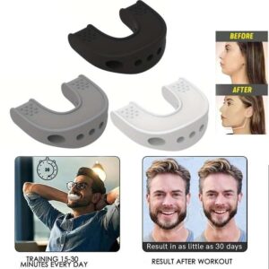 3pcs U Shape Silicone Jawlines Exerciser Muscle Training Face Lifter Jaw Exerciser Face Slimmer Targets Chin