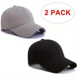 Set of 2 Baseball Caps Suitable for Golf, Perfect for Dads, Unisex, Ideal for Couples As Gifts. A Top Pick, Featuring a Printed Design, These Caps Are Washable And Great for Outdoor Activities. They Offer a Casual Look And Can Be Easily Matched with