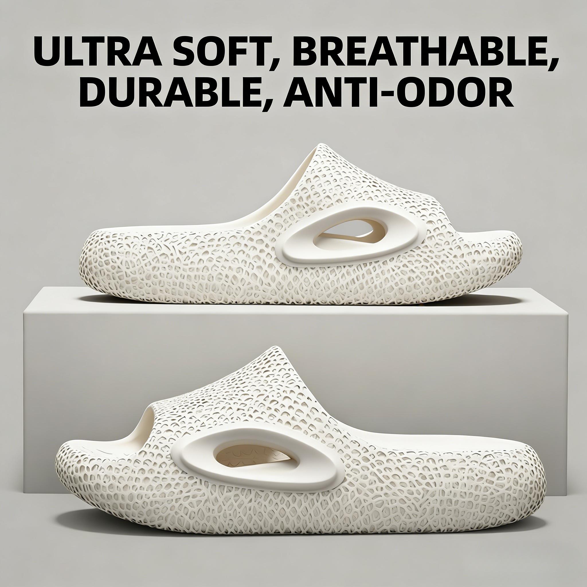High-End Three-Dimensional Textured Unisex Outdoor Non-Slip Odor-Resistant Silent Couple Summer Cloud-Like Sports Slippers - Image 6