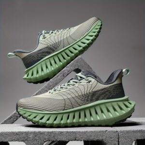 [sneakers] Men'S Outdoor Trail Running Shoes | Breathable, Lightweight, Shock-Absorbing, Fabric Upper & Sole, Lace Closure, All-Season, Casual & Sports Style - N·Hot