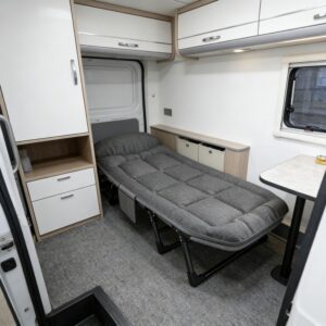Office Nap Essential: Heavy-Duty Metal Frame No-Assembly Folding Bed with Thick Padding and Headrest, Easy to Fold and Store for an Enhanced Nap Experience