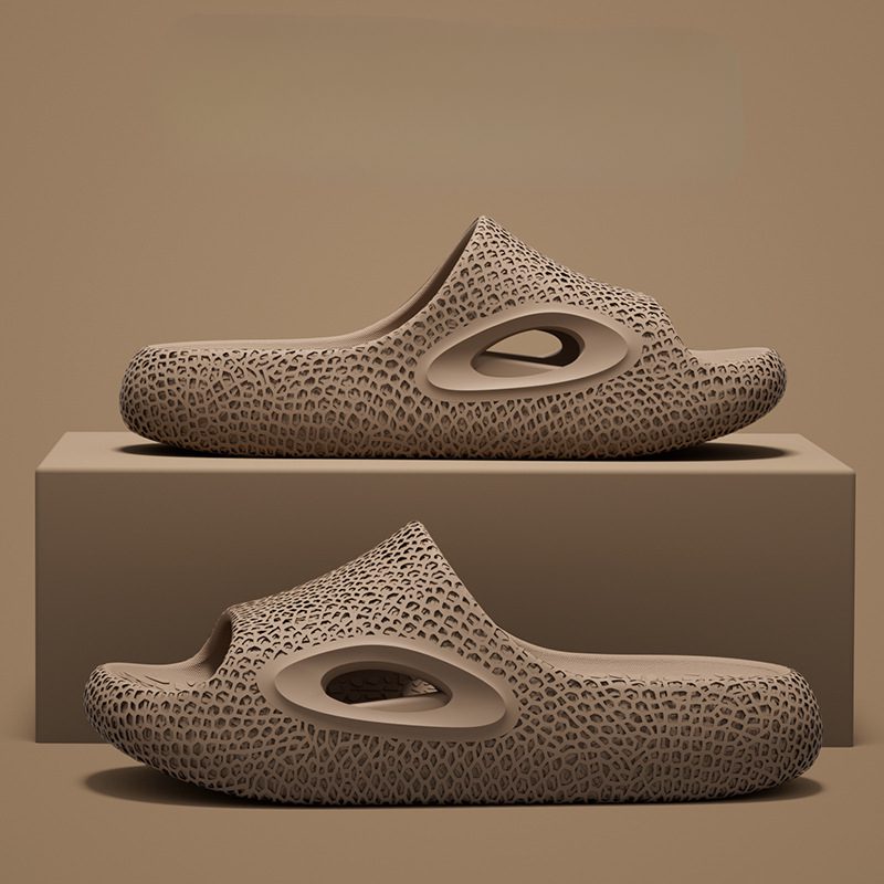 High-End Three-Dimensional Textured Unisex Outdoor Non-Slip Odor-Resistant Silent Couple Summer Cloud-Like Sports Slippers - Image 5