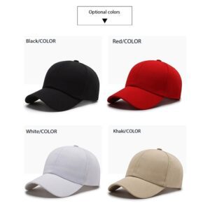 Classic Solid-Colored Adult Baseball Cap, Colorful Fashion Baseball Cap for Both Men And Women