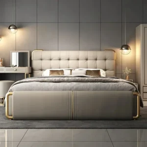 150x200cm Luxury Modern Adult Bedroom Furniture Complete Set Super King Frame Lit De Camping Pliable Size Bed Frames Home Nordic