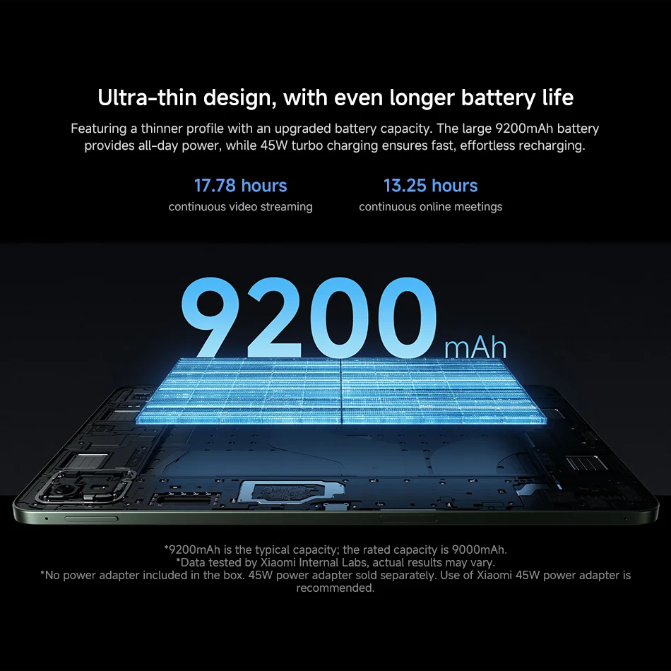 Global Version Xiaomi Pad 8 3.2K 144Hz Display Snapdragon 8s Gen 4 Mi Tablet 9200mAh Battery 45W turbo charging - Image 2
