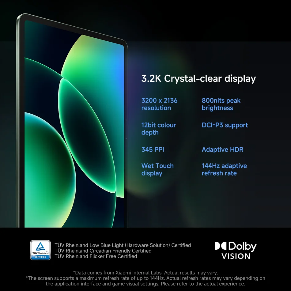 Global Version Xiaomi Pad 8 3.2K 144Hz Display Snapdragon 8s Gen 4 Mi Tablet 9200mAh Battery 45W turbo charging - Image 4