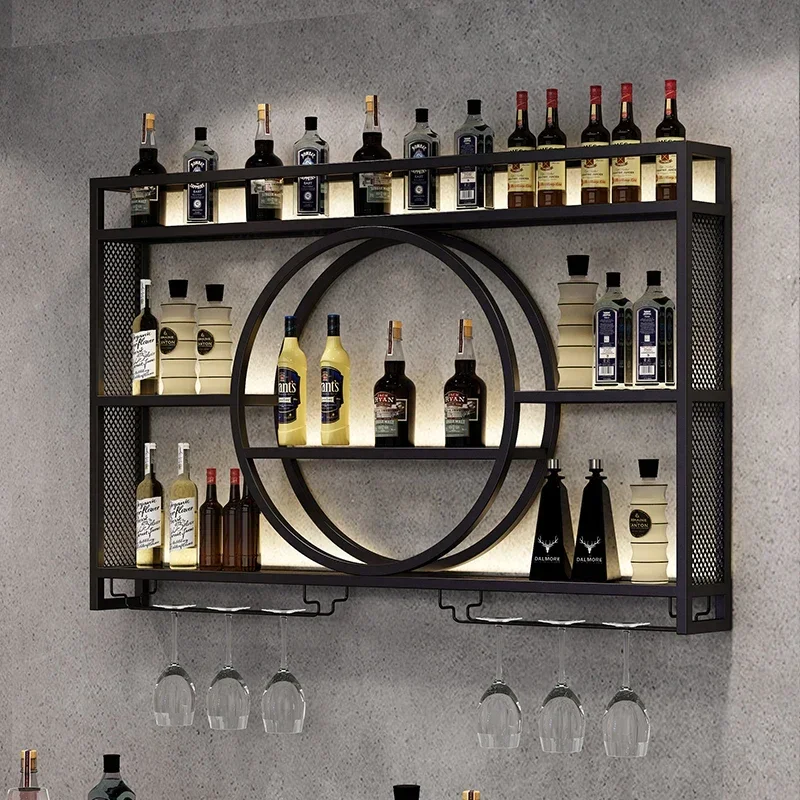 Plane Display Wine Rack Free Standing Modern Wall Liquor Store Gold Wine Rack Display Large Luxury Botellero Vino Decoration - Image 4