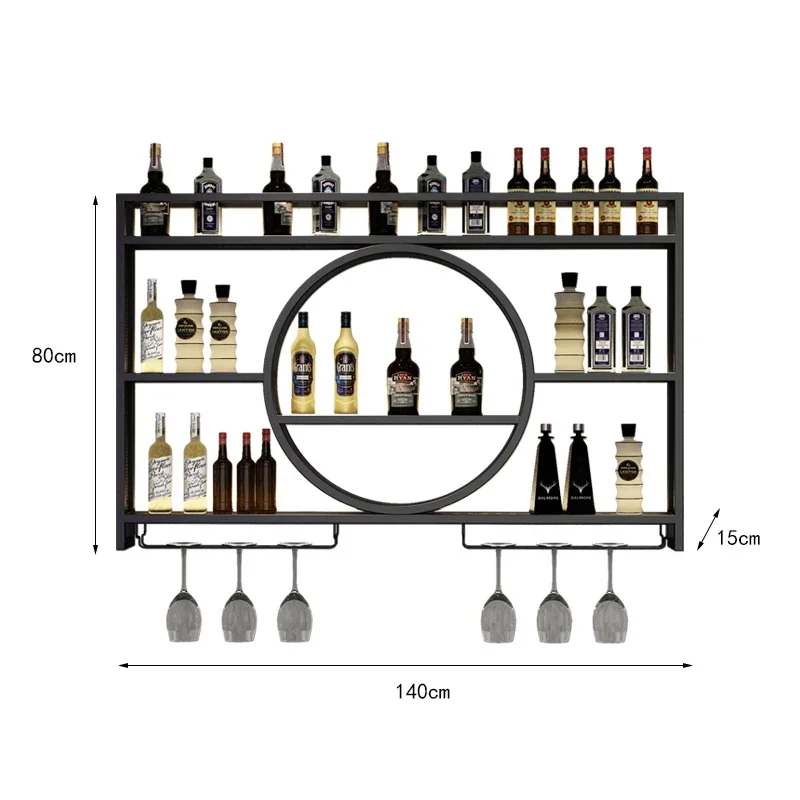 Plane Display Wine Rack Free Standing Modern Wall Liquor Store Gold Wine Rack Display Large Luxury Botellero Vino Decoration - Image 5