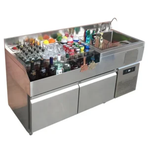 ZProfessional American Style Bar Furniture Portable Bar Cabinets Equipment For Sale With Steel BarZ