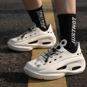Comfort Platform Waterproof EVA Lace Up Sneakers Men Summer 2026 Non Slip Outdoor Water Shoes Man's Breathable Hollow Out Clogs