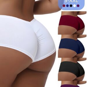 5pcs Set of Women'S Solid-Colored, Breathable, Comfortable, Base-Layer Beach Pants