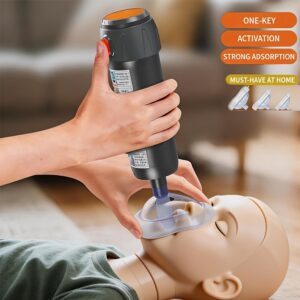Heimlich Anti-Choking Device, Throat Negative Pressure Suction Device with Negative Pressure Throat Suction Function, One-button Start, Essential for Home Use, Reusable, Durable Material