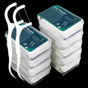 100pcs Dental Floss Sticks Set - Deep Cleaning, Portable Disposable Daily Oral Care, Travel-Friendly Original Sticks, Tooth Cleaning Tools, Dental Floss For Teeth