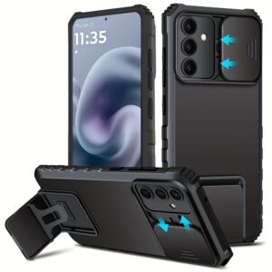 Heavy-Duty Shockproof Hard Phone Case with a Stand, Compatible with for Galaxy A17, A16, A26, A36, A56, A15, A35, A55.