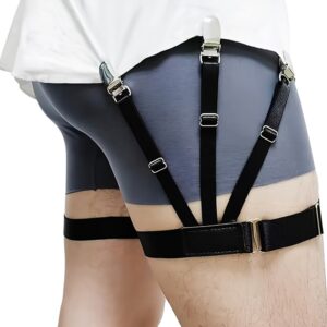 Two-pack shirt anti-slip clip shirt anti-wrinkle and anti-detachment fixing device for men and women