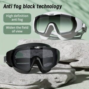 HD Anti-Fog Waterproof Swim Goggles for Adults - Large Frame, Durable PC Material, Perfect for Outdoor Leisure