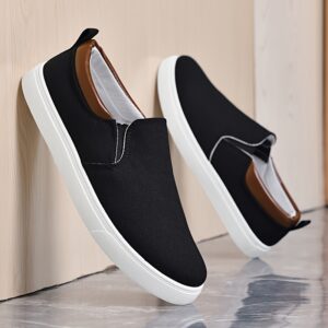 Men's Retro Low-Top Sneakers - Lightweight Breathable Slip-Resistant -Terrain Traction, Sole & Canvas Upper, Casual Skate Shoes Suitable for Daily Wear, Outdoor, Gym - - Comfortable Durable Sneakers