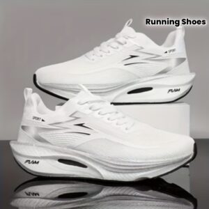 New Casual Athletic Running Shoes, Lightweight And Shock-Absorbing, with Non-Slip Sole. Offers Breathable Black, White, And Purple Gradient Color Options. Breathable Fabric Material, Suitable for Gym Training, Casual Running, And Other Occasions