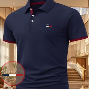 Men'S Casual Summer Print T-Shirt - a Stylish Short-Sleeve Top Featuring Geometric Designs, Lightweight And Breathable, Polo Shirt